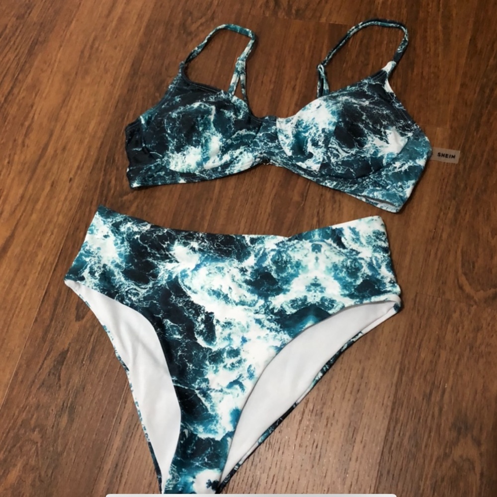 SHEIN Sea Wave Bikini